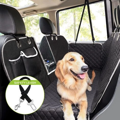 Housse De Siège Pour Chien Pour La Banquette Arrière, Pecute Housse Voiture Imperméable Pour Chien Avec Fenêtre De Visualisation, Avec 2 Housses Latérales De Sac Et 2 Ceintures De Sécurité Pour Chien, Antidérapants Lavables,146x136cm,Noir 1 Housse De Siège Pour Chien Pour La Banquette Arrière, Pecute Housse Voiture Imperméable Pour Chien Avec Fenêtre De Visualisation, Avec 2 Housses Latérales De Sac Et 2 Ceintures De Sécurité Pour Chien, Antidérapants Lavables,146x136cm,Noir