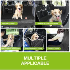 Housse De Siège Pour Chien Pour La Banquette Arrière, Pecute Housse Voiture Imperméable Pour Chien Avec Fenêtre De Visualisation, Avec 2 Housses Latérales De Sac Et 2 Ceintures De Sécurité Pour Chien, Antidérapants Lavables,146x136cm,Noir 8 Housse De Siège Pour Chien Pour La Banquette Arrière, Pecute Housse Voiture Imperméable Pour Chien Avec Fenêtre De Visualisation, Avec 2 Housses Latérales De Sac Et 2 Ceintures De Sécurité Pour Chien, Antidérapants Lavables,146x136cm,Noir -Cage, caisse et transport pour chien Soldes 58114989 4