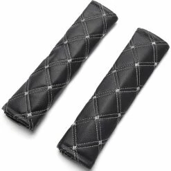 LONGZIMING Ceinture Securite Voiture, Protege Ceinture Voiture, Lot De 2 Coussinets Dépaule De Ceinture De Sécurité De Voiture Pour Ceinture De Sécurité De Voiture, Sac à Dos, Sac à Bandoulière (noir)