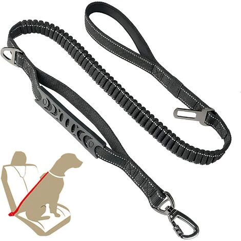 LONGZIMING Ceinture De Sécurité Pour Chien Et Chat - Harnais De Sécurité Réglable Pour Toutes Les Races De Chiens Et Les Types De Voitures 1 LONGZIMING Ceinture De Sécurité Pour Chien Et Chat - Harnais De Sécurité Réglable Pour Toutes Les Races De Chiens Et Les Types De Voitures