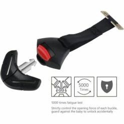 LONGZIMING Boucle De Verrouillage Fixe Pour Siège De Voiture Pour Bébé (noir) -Cage, caisse et transport pour chien Soldes 58324713 4