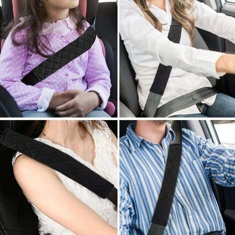 LONGZIMING Coussin Ceinture De Sécurité,2 Pack Peluche Ceinture De Sécurité Voiture Protection Epaule Pour Adultes Et Enfants Pour Voiture Ceinture De Sécurité Sac à Dos à Bandoulière Noir 4 LONGZIMING Coussin Ceinture De Sécurité,2 Pack Peluche Ceinture De Sécurité Voiture Protection Epaule Pour Adultes Et Enfants Pour Voiture Ceinture De Sécurité Sac à Dos à Bandoulière Noir – Image 4