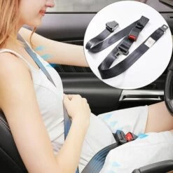 LONGZIMING Ceinture Securite Femme Enceinte Ceinture De Sécurité Pour Femme Enceinte, Protège L'estomac Et Le Bébé, Ceinture De Sécurité De Grossesse, Ceinture De Protection Pour La Chirurgie Abdominale