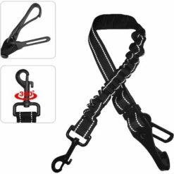 ABCRITAL Ceinture De Sécurité 3 En 1 Pour Chien - Ceinture De Sécurité Pour Chien - Ceinture De Sécurité Pour Animaux De Compagnie - Ceinture De Voiture Pour Animaux