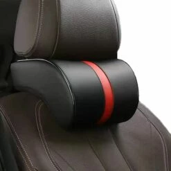 ABCRITAL Appuie Tete Voiture,Voiture Oreillers De Cou,Oreillers De Cou Appuie Tete Voiture Avec Mousse À Mémoire, Repose-Tête Cervical Pour Siège De Conducteurs Et Passagers, Respirant Noir