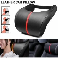 ABCRITAL Appuie Tete Voiture,Voiture Oreillers De Cou,Oreillers De Cou Appuie Tete Voiture Avec Mousse À Mémoire, Repose-Tête Cervical Pour Siège De Conducteurs Et Passagers, Respirant Noir -Cage, caisse et transport pour chien Soldes 58345254 3