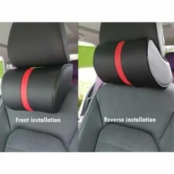 ABCRITAL Appuie Tete Voiture,Voiture Oreillers De Cou,Oreillers De Cou Appuie Tete Voiture Avec Mousse À Mémoire, Repose-Tête Cervical Pour Siège De Conducteurs Et Passagers, Respirant Noir -Cage, caisse et transport pour chien Soldes 58345254 4