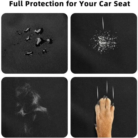 HKLFFJA Siège Auto Chien Pour Voiture, Sac De Transport Chien Pliable Avec Ceinture De Sécurité, Housse De Siege Rehausseur Voiture En Tissu Oxford, Imperméable Et Anti-Rayures, Pour Voiture, Automobile, SUV 3 HKLFFJA Siège Auto Chien Pour Voiture, Sac De Transport Chien Pliable Avec Ceinture De Sécurité, Housse De Siege Rehausseur Voiture En Tissu Oxford, Imperméable Et Anti-Rayures, Pour Voiture, Automobile, SUV – Image 3