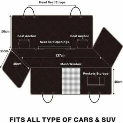GALOZZOIT Housse De Siège Pour Chien Protection De Banquette Siège Arrière Imperméable Hamac De Chien Pour Banquette Arrière Pour Voitures/VUS Antidérapant Hamac Nettoyage Facile 9 GALOZZOIT Housse De Siège Pour Chien Protection De Banquette Siège Arrière Imperméable Hamac De Chien Pour Banquette Arrière Pour Voitures/VUS Antidérapant Hamac Nettoyage Facile -Cage, caisse et transport pour chien Soldes 58657765 5