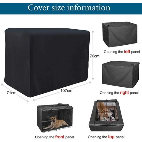 GALOZZOIT Cage Pour Chien Interieur Solide, Cage Pour Chien Multifonctionnelle Résistante à La Lumière, Matériau En Tissu Oxford 420D (sans Cage Pour Chien) (107 X 71 X 76cm) 3 GALOZZOIT Cage Pour Chien Interieur Solide, Cage Pour Chien Multifonctionnelle Résistante à La Lumière, Matériau En Tissu Oxford 420D (sans Cage Pour Chien) (107 X 71 X 76cm) – Image 3