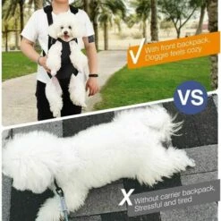 LUCKY-88 Sac à Dos Portable En Maille Respirante Pour Animaux De Compagnie - Noir (S) -Cage, caisse et transport pour chien Soldes 58763797 5