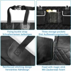 HIASDFLS Protection Coffre Voiture Chien, Anti-Déchirure Et Imperméable Tapis Coffre Chien, Lavable Antidérapante Protection Voiture Chien -Universels Pour Camion Voiture Suv 9 HIASDFLS Protection Coffre Voiture Chien, Anti-Déchirure Et Imperméable Tapis Coffre Chien, Lavable Antidérapante Protection Voiture Chien -Universels Pour Camion Voiture Suv -Cage, caisse et transport pour chien Soldes 59008294 5
