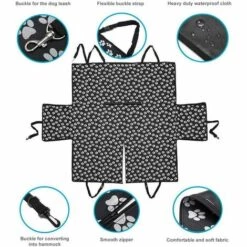 HIASDFLS Housse De Voiture Pour Chien, Couverture Protection De Banquette Arrière Imperméable, Housse Protection De Siège Auto,Housse Banquette Siege Voiture Pour Chien Pour Voiture Et Suv 8 HIASDFLS Housse De Voiture Pour Chien, Couverture Protection De Banquette Arrière Imperméable, Housse Protection De Siège Auto,Housse Banquette Siege Voiture Pour Chien Pour Voiture Et Suv -Cage, caisse et transport pour chien Soldes 59008401 4