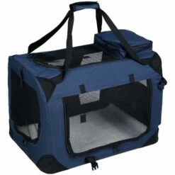 MEDIA WAVE STORE ® 4564 Sac De Transport Pour Animaux PROLABZOO Pliable Avec Fond Amovible Lavable | Taille: S - Couleur: Bleu -Cage, caisse et transport pour chien Soldes 59227784 5