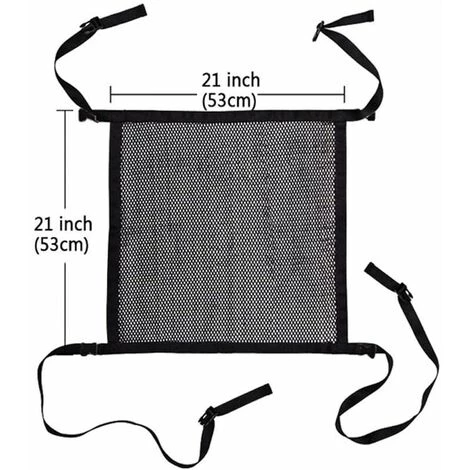 LTS FAFA Barrière En Filet Pour Chien, Séparateur De Chariot Pour Chien, Bloque Les Poils D'animaux Et Maintient En Sécurité, Une Pièce, Noir 2 LTS FAFA Barrière En Filet Pour Chien, Séparateur De Chariot Pour Chien, Bloque Les Poils D'animaux Et Maintient En Sécurité, Une Pièce, Noir – Image 2