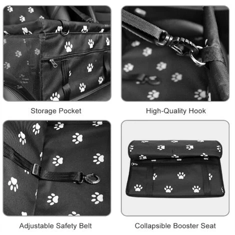 PERLE RARE Sac De Transport Chien Et Chat , Ceinture De Siège De Voiture De Sac De Voiture D'animal Familier Respirant Pour L'animal Chat De Chien (Patte) 3 PERLE RARE Sac De Transport Chien Et Chat , Ceinture De Siège De Voiture De Sac De Voiture D'animal Familier Respirant Pour L'animal Chat De Chien (Patte) – Image 3