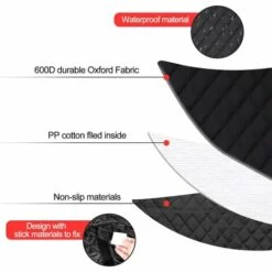 EINEMGELD Protection Coffre Voiture Chien Universelle Couverture De Coffre Pour Plupart Voiture Imperméable & Antidérapant, 180x103 CM Housse Protection Coffre Voiture Chien SUV Et Fourgonnettes -Cage, caisse et transport pour chien Soldes 59333406 3