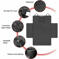EINEMGELD Protection Coffre Voiture Chien Universelle Couverture De Coffre Pour Plupart Voiture Imperméable & Antidérapant, 180x103 CM Housse Protection Coffre Voiture Chien SUV Et Fourgonnettes -Cage, caisse et transport pour chien Soldes 59333406 4