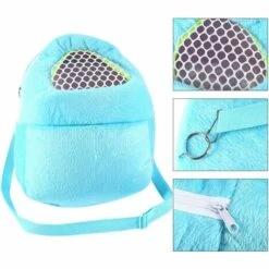 EINEMGELD Sac De Transport Hamster, Sac Transport Lapin Petit Sac De Voyage Portable Respirant Avec Bandoulière Pour Petits Animaux Hérisson écureuil Lapin Sac De Transport Pour Hamster -Cage, caisse et transport pour chien Soldes 59333415 3