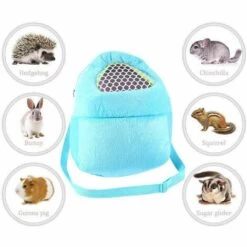 EINEMGELD Sac De Transport Hamster, Sac Transport Lapin Petit Sac De Voyage Portable Respirant Avec Bandoulière Pour Petits Animaux Hérisson écureuil Lapin Sac De Transport Pour Hamster -Cage, caisse et transport pour chien Soldes 59333415 4