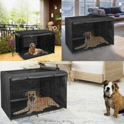 ROSIER Cage Pour Chien Interieur Solide, Cage Pour Chien Multifonctionnelle Résistante à La Lumière, Matériau En Tissu Oxford 420D (sans Cage Pour Chien) (110×73×76CM)——VEBTles 9 ROSIER Cage Pour Chien Interieur Solide, Cage Pour Chien Multifonctionnelle Résistante à La Lumière, Matériau En Tissu Oxford 420D (sans Cage Pour Chien) (110×73×76CM)——VEBTles -Cage, caisse et transport pour chien Soldes 59735674 5
