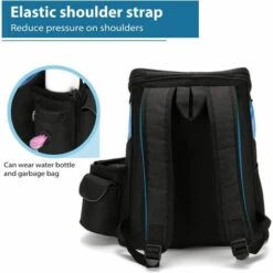 LangRay Sac à Dos De Transport Pour Chien Chats Transporteur Pour Chats Porte Chiens Pour Petits Chiens Avec Coussin Amovible Pour Voyage Randonnée L Rouge -Cage, caisse et transport pour chien Soldes 59917208 3