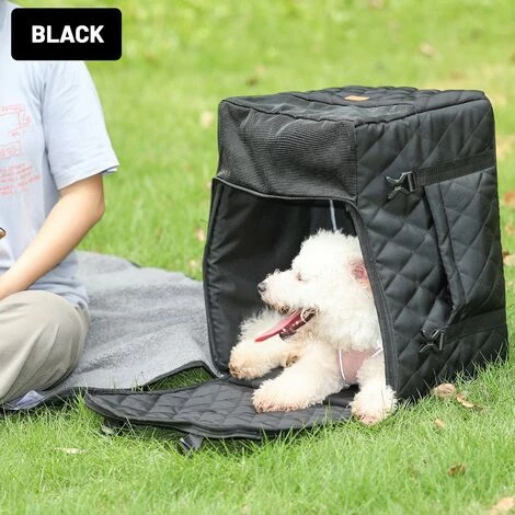 LIFCAUSAL Siège D'appoint Pour Chien Avec Tapis Sangles Réglables Pour Petits Chiens Moyens Chats Transporteur Pour Animaux De Compagnie (Noir) 5 LIFCAUSAL Siège D'appoint Pour Chien Avec Tapis Sangles Réglables Pour Petits Chiens Moyens Chats Transporteur Pour Animaux De Compagnie (Noir) – Image 5