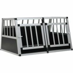 NOVA Carrier Pour Chiens Avec Porte En Aluminium Double Et MDF Différentes Tailles Taille : 89x69x50 Cm