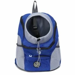 AOUGO 1 Pièce De Transport Pour Animaux De Compagnie Portable Et Confortable, Transporteur Pour Animaux De Compagnie Pour Le Cyclisme, La Randonnée, Les Voyages, Le Shopping (S, Bleu)