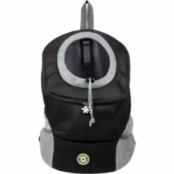 AOUGO 1 Pièce De Transport Pour Animaux De Compagnie Portable Et Confortable Pour Le Vélo, La Randonnée, Les Voyages, Le Shopping (S, Noir)