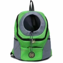 AOUGO 1 Pièce De Transport Pour Animaux De Compagnie Portable Et Confortable Pour Le Vélo, La Randonnée, Les Voyages, Le Shopping (S, Vert)