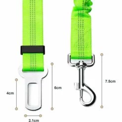DENUOTOP Harnais Pour Voiture Lot De 2 Voiture Ceinture De Securite Pour Chien, Avec Absorption Des Chocs Et Mousqueton Elastique Reglable Pour Chien Harnais De Securite Superieure Pour Tous Les Chiens Et Chats, Vert 9 DENUOTOP Harnais Pour Voiture Lot De 2 Voiture Ceinture De Securite Pour Chien, Avec Absorption Des Chocs Et Mousqueton Elastique Reglable Pour Chien Harnais De Securite Superieure Pour Tous Les Chiens Et Chats, Vert -Cage, caisse et transport pour chien Soldes 60004933 5