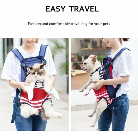 DENUOTOP Sacs à Dos De Transport Sacs à Dos Pour Chiens Chiens De Taille Moyenne Sac De Transport Pour Chien Sac Pour Chien Sac De Transport Réglable Sac à Dos Pour La Randonnée, Les Voyages, Support Jusqu'à 12 Kg(Grise) 2 DENUOTOP Sacs à Dos De Transport Sacs à Dos Pour Chiens Chiens De Taille Moyenne Sac De Transport Pour Chien Sac Pour Chien Sac De Transport Réglable Sac à Dos Pour La Randonnée, Les Voyages, Support Jusqu'à 12 Kg(Grise) – Image 2