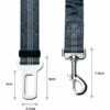 DENUOTOP Harnais Pour Voiture Lot De 2 Voiture Ceinture De Securite Pour Chien, Avec Absorption Des Chocs Et Mousqueton Elastique Reglable Pour Chien Harnais De Securite Superieure Pour Tous Les Chiens Et Chats, Gris