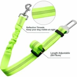DENUOTOP Harnais Pour Voiture Lot De 2 Voiture Ceinture De Securite Pour Chien, Avec Absorption Des Chocs Et Mousqueton Elastique Reglable Pour Chien Harnais De Securite Superieure Pour Tous Les Chiens Et Chats, Vert 7 DENUOTOP Harnais Pour Voiture Lot De 2 Voiture Ceinture De Securite Pour Chien, Avec Absorption Des Chocs Et Mousqueton Elastique Reglable Pour Chien Harnais De Securite Superieure Pour Tous Les Chiens Et Chats, Vert -Cage, caisse et transport pour chien Soldes 60006041 3