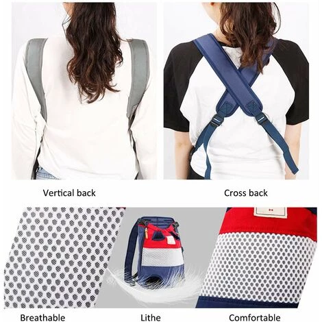 DENUOTOP Sacs à Dos De Transport Sacs à Dos Pour Chiens Chiens De Taille Moyenne Sac De Transport Pour Chien Sac Pour Chien Sac De Transport Réglable Sac à Dos Pour La Randonnée, Support Jusqu'à 12 Kg(Grille Rouge-bleue) 5 DENUOTOP Sacs à Dos De Transport Sacs à Dos Pour Chiens Chiens De Taille Moyenne Sac De Transport Pour Chien Sac Pour Chien Sac De Transport Réglable Sac à Dos Pour La Randonnée, Support Jusqu'à 12 Kg(Grille Rouge-bleue) – Image 5
