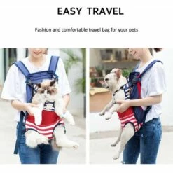 MINKUROW Sacs à Dos Pour Chiens Chiens De Taille Moyenne Sac De Transport Pour Chien Sac Pour Chien Sac De Transport Réglable Sac à Dos Pour La Randonnée, Les Voyages, Le Camping, Support Jusqu'à 12 Kg(Vert) -Cage, caisse et transport pour chien Soldes 60013866 3