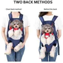 MINKUROW Sacs à Dos Pour Chiens Chiens De Taille Moyenne Sac De Transport Pour Chien Sac Pour Chien Sac De Transport Réglable Sac à Dos Pour La Randonnée, Les Voyages, Le Camping, Support Jusqu'à 12 Kg(Vert) -Cage, caisse et transport pour chien Soldes 60013866 4