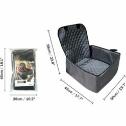 LIFCAUSAL DogLemi Housse De Siège De Voiture Pour Animaux De Compagnie Siège D'appoint Pour Chien Protecteur De Siège De Sécurité De Voyage Pliable Résistant à L'eau -Cage, caisse et transport pour chien Soldes 60062232 4