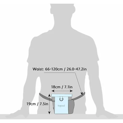 LIFCAUSAL Dog Treat Pouch Distributeur De Nourriture Sac D'entraînement Sac De Taille Sac De Marche Pour Animaux De Compagnie 3 LIFCAUSAL Dog Treat Pouch Distributeur De Nourriture Sac D'entraînement Sac De Taille Sac De Marche Pour Animaux De Compagnie – Image 3