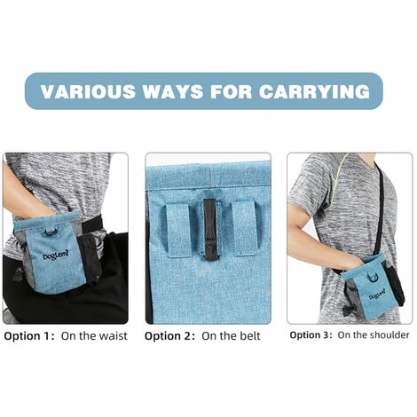 LIFCAUSAL Dog Treat Pouch Distributeur De Nourriture Sac D'entraînement Sac De Taille Sac De Marche Pour Animaux De Compagnie 4 LIFCAUSAL Dog Treat Pouch Distributeur De Nourriture Sac D'entraînement Sac De Taille Sac De Marche Pour Animaux De Compagnie – Image 4