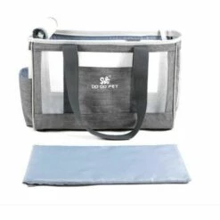 STARLIGHT Sac Transport Chat, Sac Transport Chien Respirant Et Pliable Avec Coussin épaissie Confortable Pour Voyage En Train, Voiture, Restaurant, Avion,Tissu Oxford Gris Taille L (44 X 17 X 29cm),STAR.L -Cage, caisse et transport pour chien Soldes 60065728 4