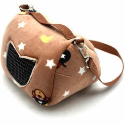 ROSIER Sac De Transport Pour Animaux De Compagnie, Sac De Transport Respirant Portable Pour Hamsters, Sac à Café En Flanelle Respirant Portable Pour Animaux Domestiques (L:18*14*15cm)——VEBTles -Cage, caisse et transport pour chien Soldes 60247571 3
