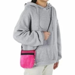 ROSIER Sac De Transport Pour Animaux De Compagnie, Sacs De Transport De Voyage De Couchage Respirant Pour Hamster Avec Fermeture à Glissière Et Maille Sac à Main Portable Sortant(Rose Rouge)——VEBTles