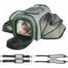 PREMIER Sac De Transport Pour Chat, Transporteur Pour Animaux De Compagnie Extensible Sur Quatre Côtés, Transporteur Pour Chien Approuvé Par La Compagnie Aérienne Avec Laisse De Sécurité Et Bandoulière, Transporteur Pour Chiot Pliable Avec Fermeture à Glissière A