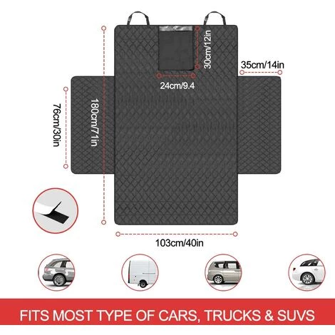 FVBJD Protection Coffre Voiture Chien Universelle Couverture De Coffre Pour Plupart Voiture Imperméable & Antidérapant, 180x103 CM Housse Protection Coffre Voiture Chien SUV Et Fourgonnettes 2 FVBJD Protection Coffre Voiture Chien Universelle Couverture De Coffre Pour Plupart Voiture Imperméable & Antidérapant, 180x103 CM Housse Protection Coffre Voiture Chien SUV Et Fourgonnettes – Image 2