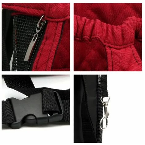 SINCèREETALI Pet Supplies Sac à Dos Portable Pour Chats Et Chiens - Rouge (L) 3 SINCèREETALI Pet Supplies Sac à Dos Portable Pour Chats Et Chiens - Rouge (L) – Image 3