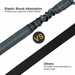 Yoouyida Lot De 2 Voiture Ceinture De Securite Pour Chien, Avec Absorption Des Chocs Et Mousqueton Elastique Reglable Pour Chien Harnais De Securite Superieure Pour Tous Les Chiens Et Chats, Gris -Cage, caisse et transport pour chien Soldes 63587928 5