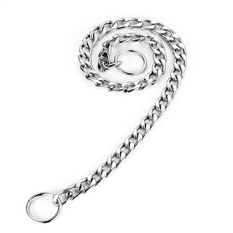 ZOLGINAH Collier De Dressage Pour Chien Collier Étrangleur Réglable En Acier Solide Chaîne Serpent En Métal Pour Animaux Domestiques(60cm*4.0mm) 5 ZOLGINAH Collier De Dressage Pour Chien Collier Étrangleur Réglable En Acier Solide Chaîne Serpent En Métal Pour Animaux Domestiques(60cm*4.0mm) – Image 5