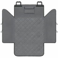 ZOLGINAH Protection Coffre Voiture Chien Universelle, 1 Grande Poche, Imperméable & Antidérapant, 132 X 99 Cm Couverture De Coffre Pour Plupart Voitures, Gamelle Bonus Et E-Book, Gris -Cage, caisse et transport pour chien Soldes 63760166 3